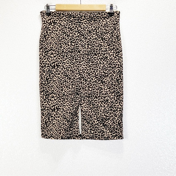 Vintage Leopard cheetah print pencil skirt size medium/ large - Picture 3 of 13